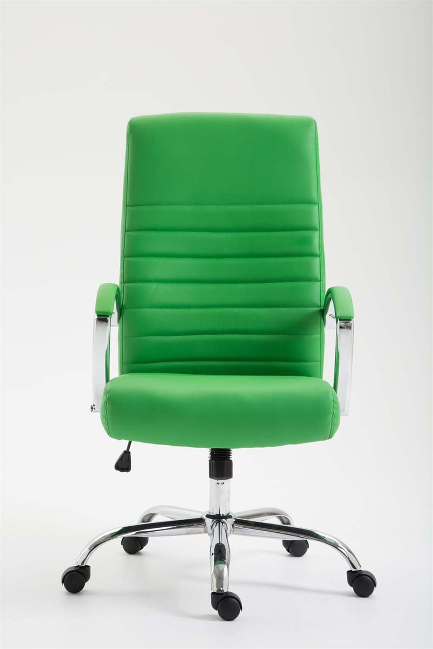 BÜROSTUHL Vallon, Kunstleder Grün - Grün, Textil/Metall (60/118/68cm) - TPFLiving