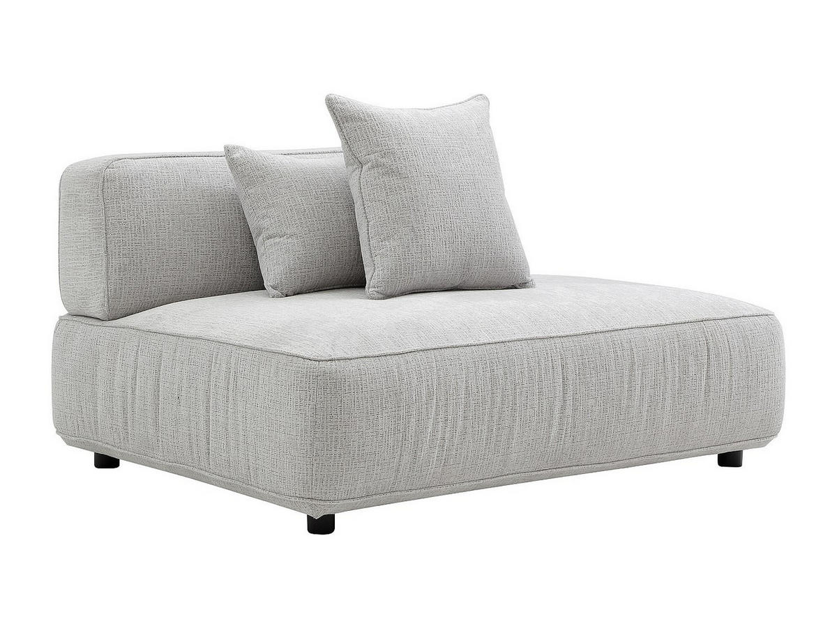 RECAMIERE ohne Schlaffunktion - 1 Person - stoff - hellgrau Lelaco - Hellgrau, Textil (145/74/105cm) - Vente-Unique