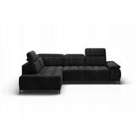 ECKSOFA FOCUS XL L-förmig Konfiguration freistehend LINKS 204x352x98cm Dark grey - Dunkelgrau, Holz/Textil (204/352cm) - DomoHome