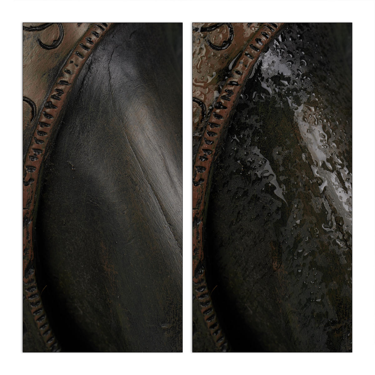 BUDDHA Figur - Anthrazit, Kunststoff (35/60/35cm) - Relaxdays