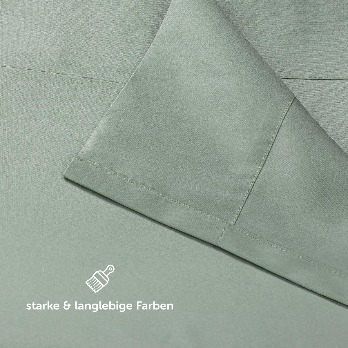 BETTTUCH ohne Gummi 160/275 cm, in Grün - Grün, Textil (275/160cm) - Blumtal
