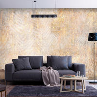 SELBSTKLEBENDE FOTOTAPETE 441/315 cm - Goldfarben/Grau, Kunststoff/Textil (441/1cm) - KUNSTLOFT