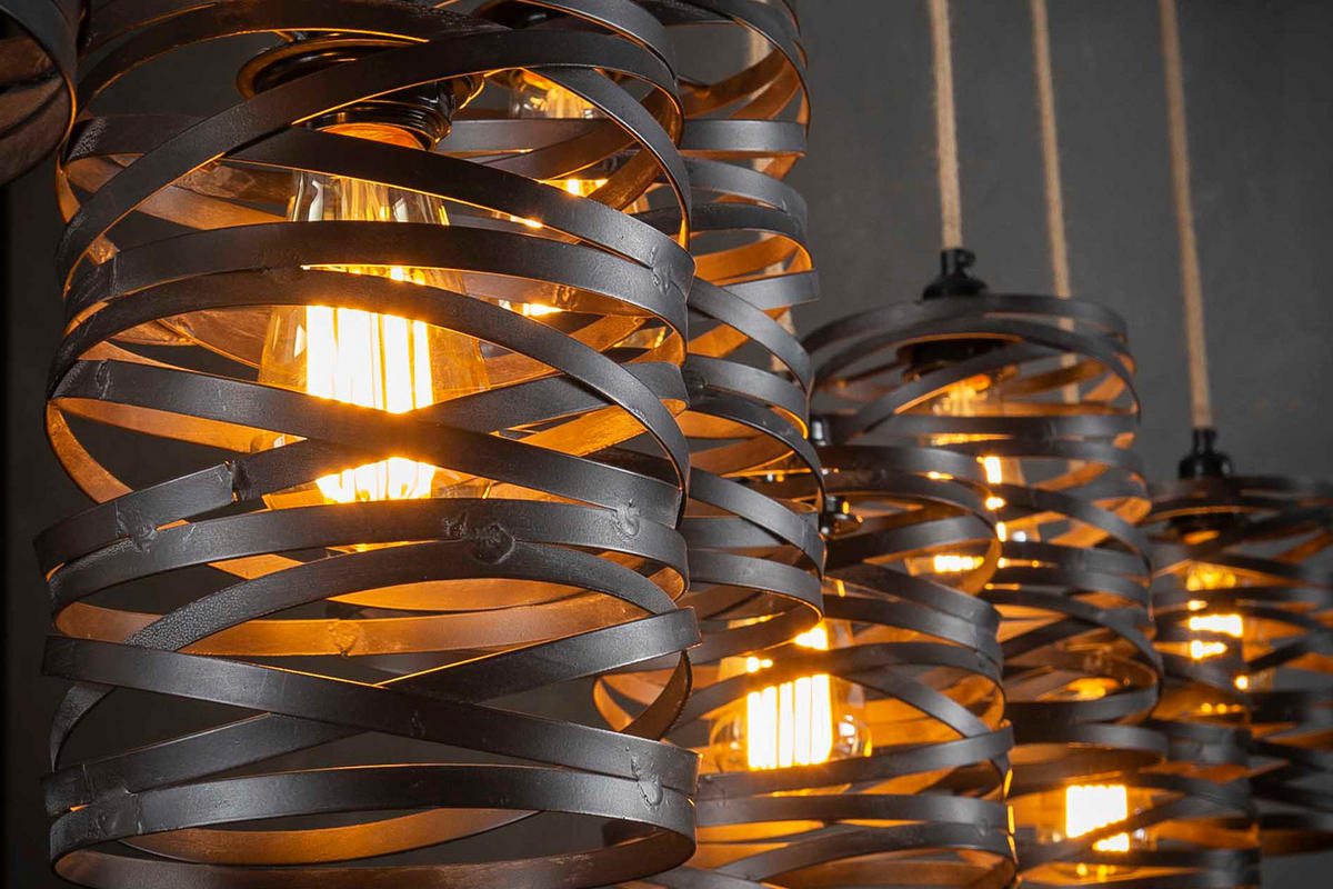 HÄNGELAMPE ALMAS Schwarz Metall - Schwarz, Metall (15/157/150cm) - KAWOLA