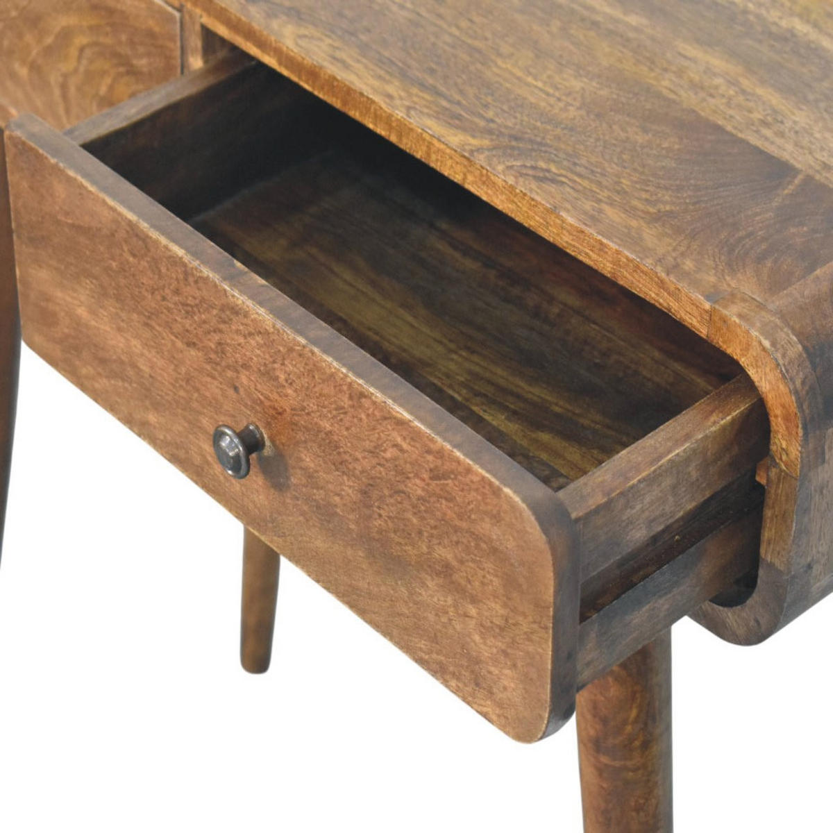 KONSOLENTISCH Klassisches Grau-Finish, 2 Schubladen, Braun - Braun, Holz (80/35/78cm) - Artisan Furniture