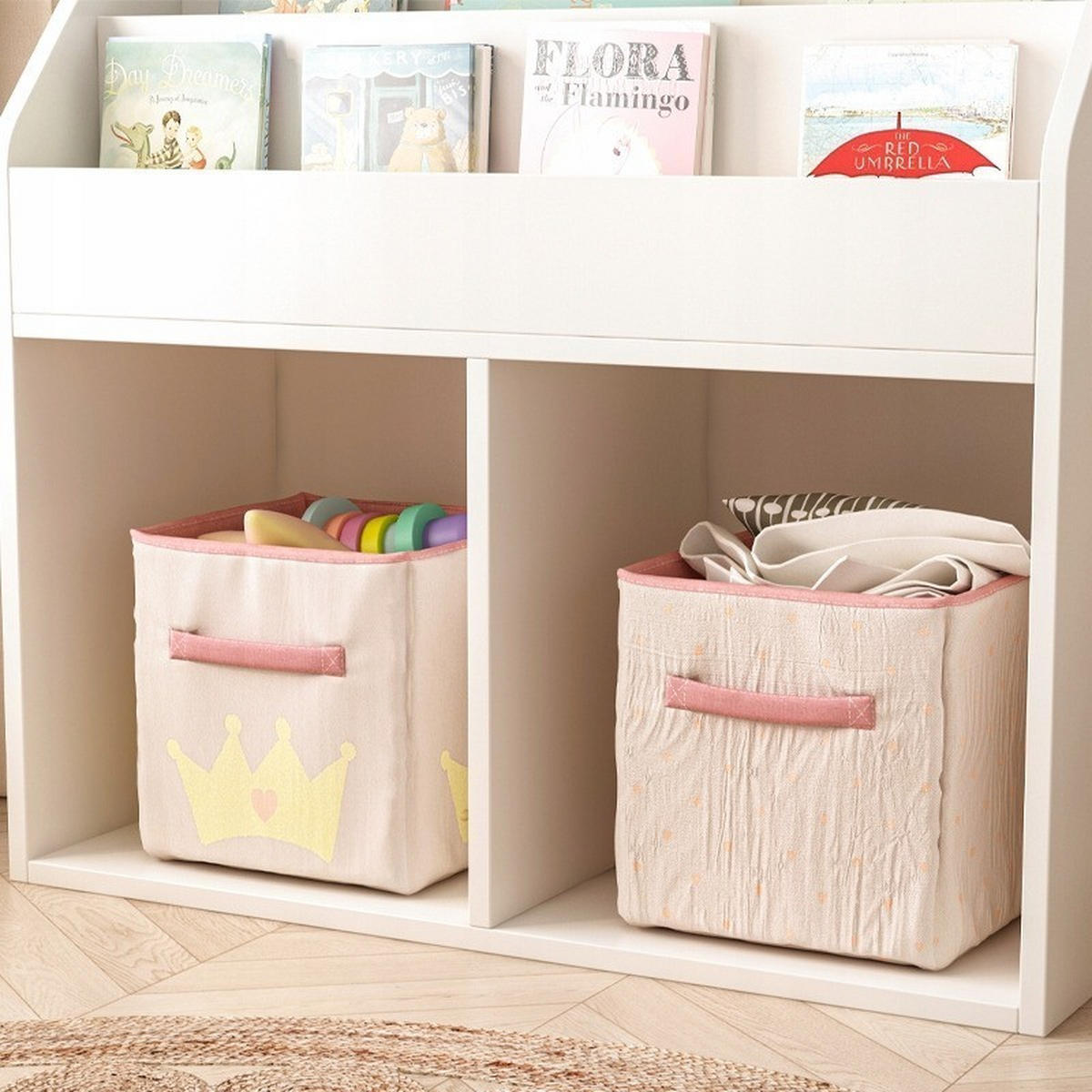 BÜCHERSCHRANK, braun 73x30x80 cm - Weiß, Holzwerkstoff (73/80/30cm) - Rexo