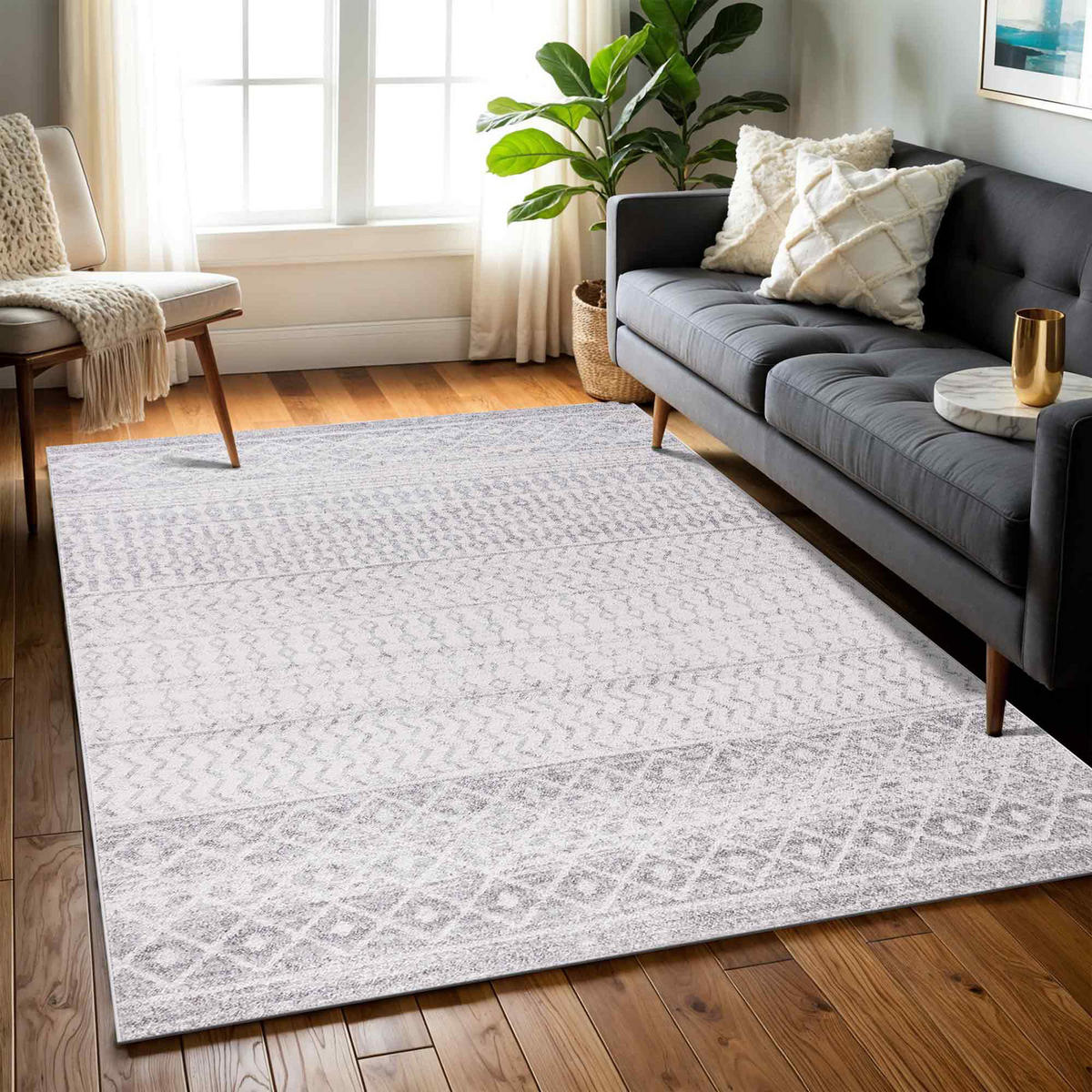KURZFLORTEPPICH 200/275 cm Grau - Grau, Naturmaterialien/Textil (200/275cm) - LIVABLISS