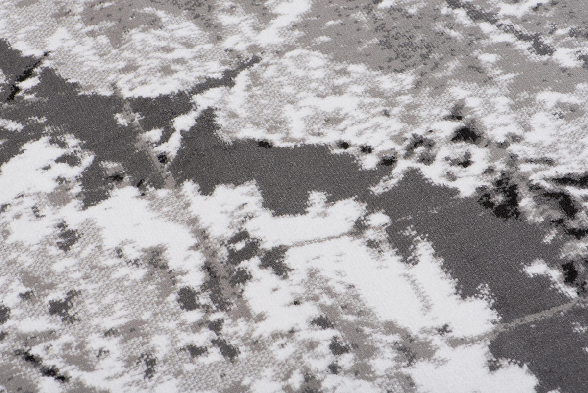 TEPPICH MAYA Grau Meliert Streifen Splash 130/190 cm - Grau, Textil (130/190cm) - Tapiso