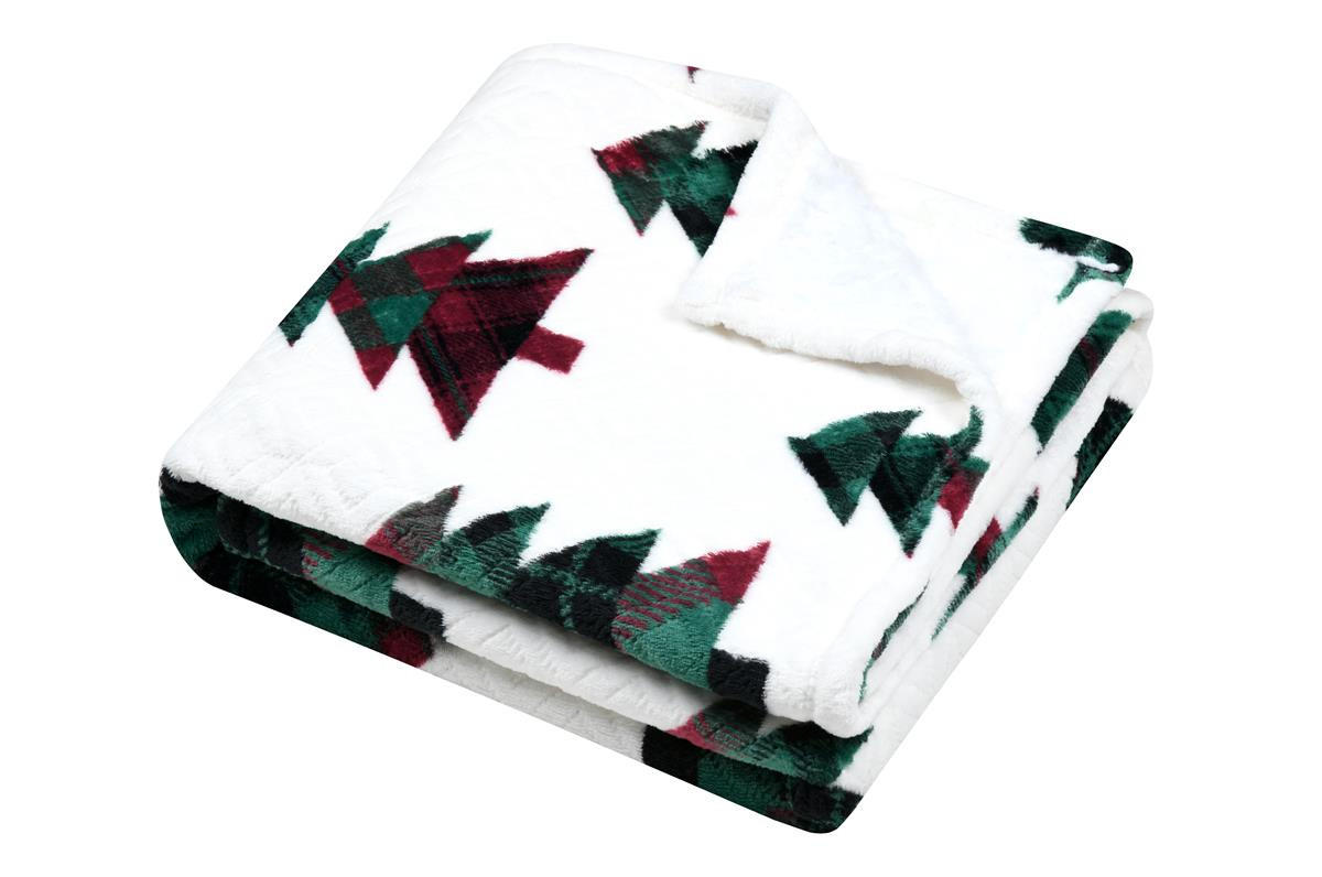 WEIHNACHTSDECKE Klaus 130/160 cm - Multicolor, Textil (160/130cm)