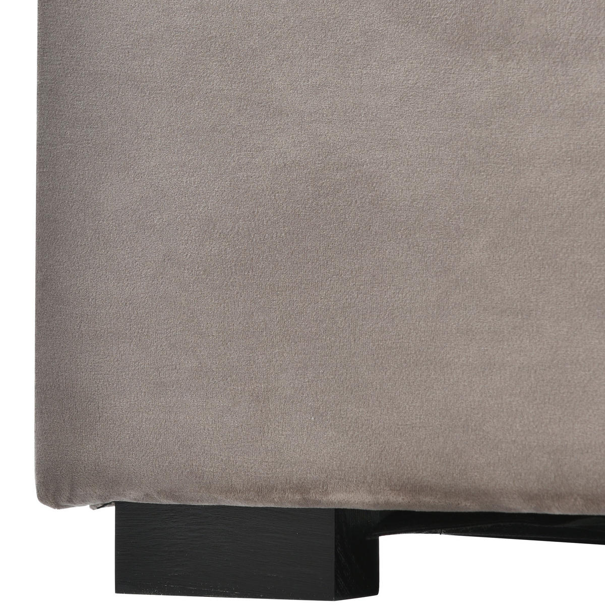 POLSTERBETT 90/200 cm in Hellgrau Samt mit Bettkasten - Hellgrau, Holzwerkstoff/Textil (90/200cm) - WISHDOR
