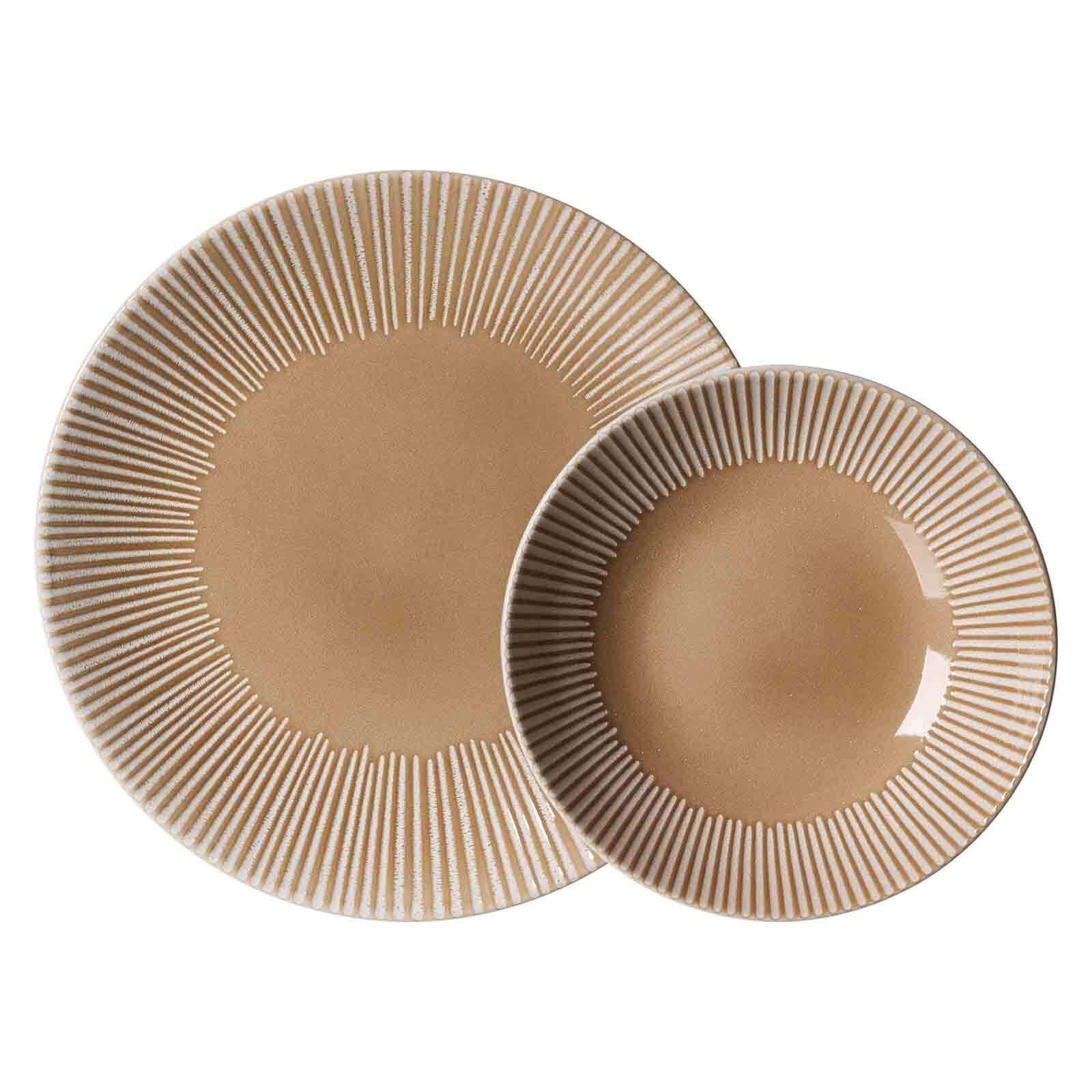 TAFELSERVICE Banda Beige 12er Set - Beige, Keramik (1/1/1cm) - Ritzenhoff Breker