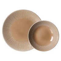 TAFELSERVICE Banda Beige 12er Set - Beige, Keramik (1/1/1cm) - Ritzenhoff Breker
