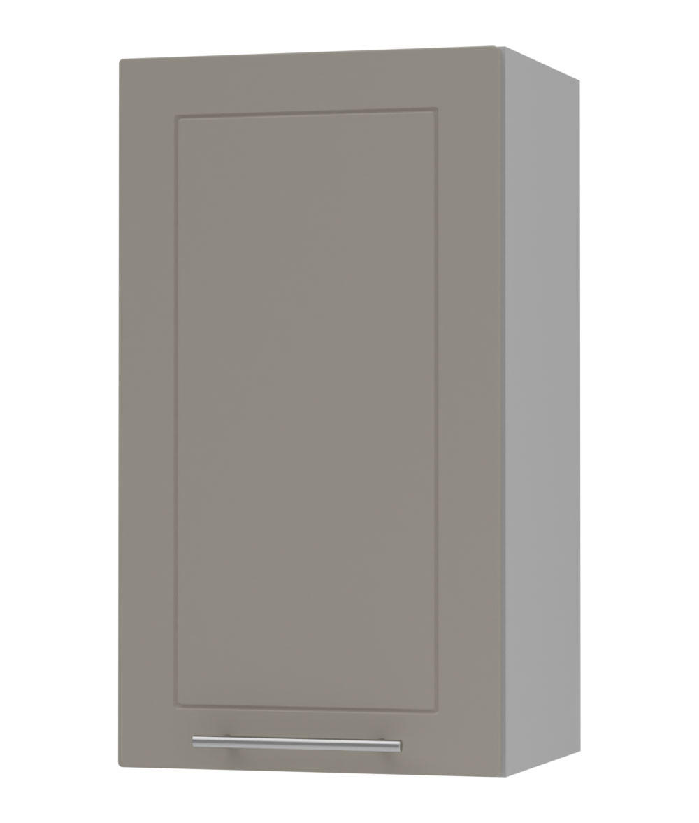 KÜCHENHÄNGESCHRANK Kvantum W2/40 Beige Matt / Grau Matt 40 / 32,5 / 72cm - Beige/Grau, Holz/Holzwerkstoff (40/72/32.5cm) - Feldmann-Wohnen