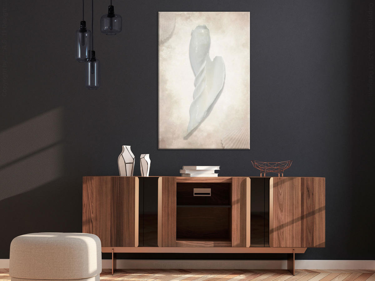 KUNSTDRUCK Beige 60/90 cm - Beige/Grau, Textil (60/90cm) - KUNSTLOFT