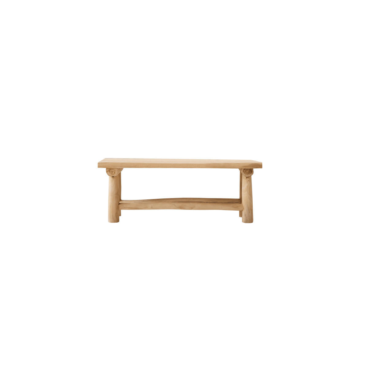 KINDERBANK Kilim, Farbe Naturell, Teakholz - Naturfarben, Holz (30/30/30cm) - Sonett