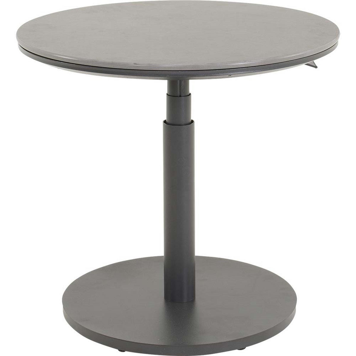 GARTENTISCH Geneva - Grau - 59/59/ cm - Grau, Metall (59/59cm) - Lesli Living