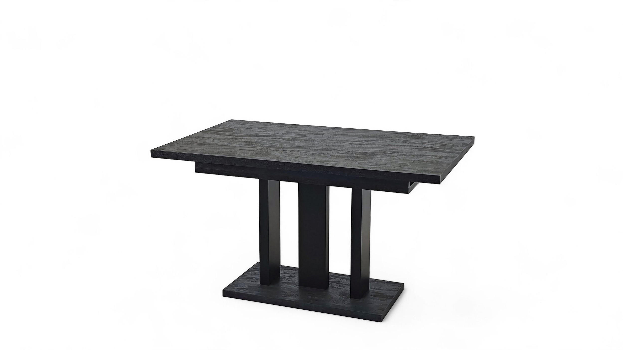 ESSTISCH Appia ausziehbar bis 210 cm - Graphitfarben, Holzwerkstoff (130/80/76cm) - Endo-Moebel