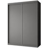 SCHWEBETÜRENSCHRANK Mario 150/216/61 graphit - Graphitfarben, Holzwerkstoff (150/216/61cm) - Beautysofa