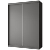 SCHWEBETÜRENSCHRANK Mario 150/216/61 graphit - Graphitfarben, Holzwerkstoff (150/216/61cm) - Beautysofa