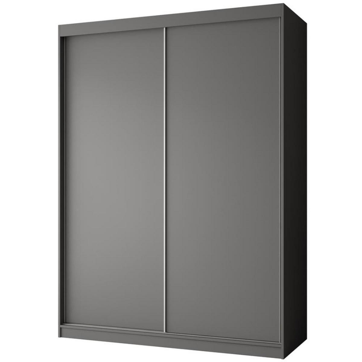 SCHWEBETÜRENSCHRANK Mario 150/216/61 graphit - Graphitfarben, Holzwerkstoff (150/216/61cm) - Beautysofa