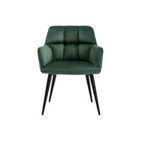 STUHL - 58.5 cm x 62 cm - samt - tannengrün Pega - Waldgrün, Textil (58.5/78/62cm) - Vente-Unique