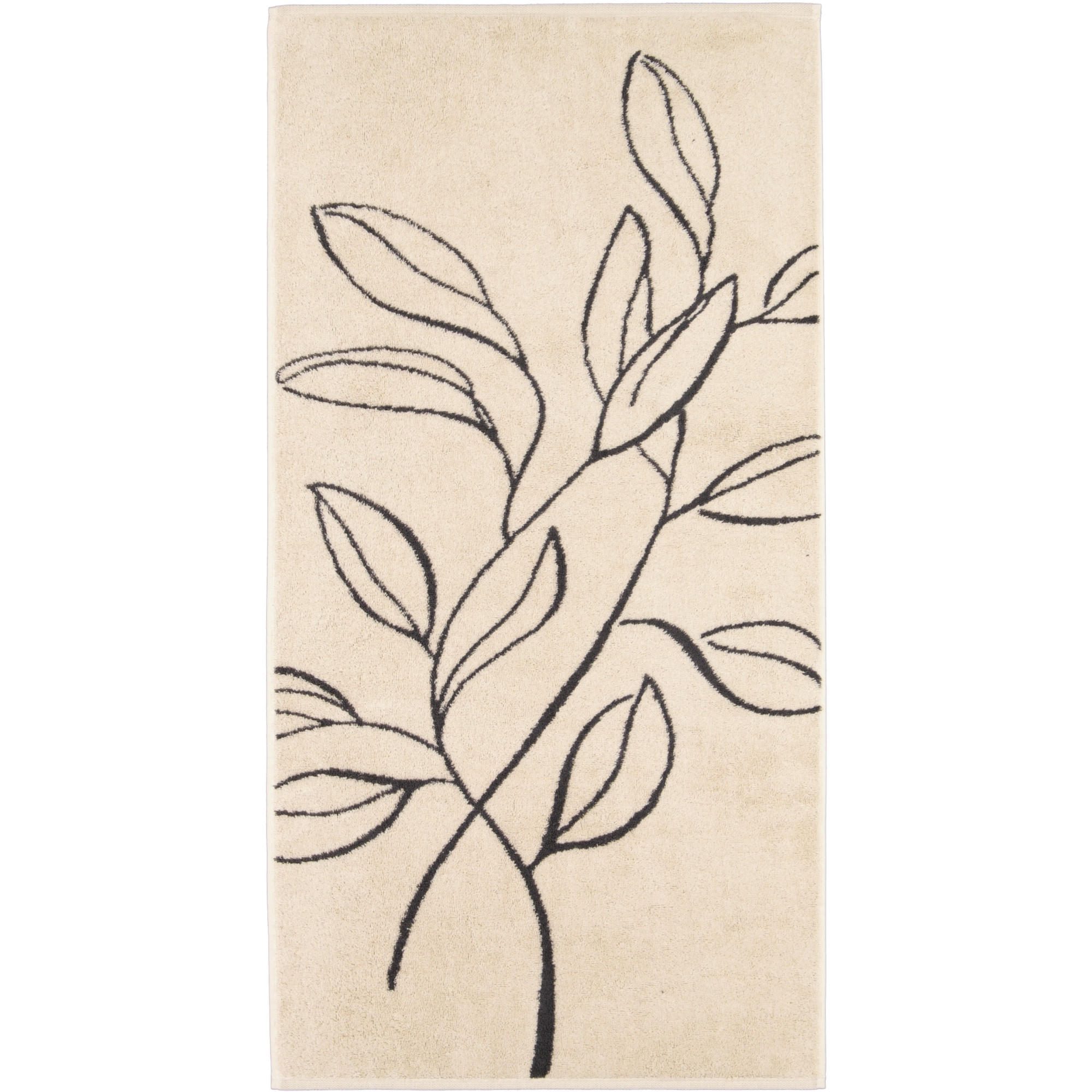 HANDTÜCHER ATELIER FLORAL 6239 BEIGE - 37 - Beige, Textil (50/100cm) - Cawoe
