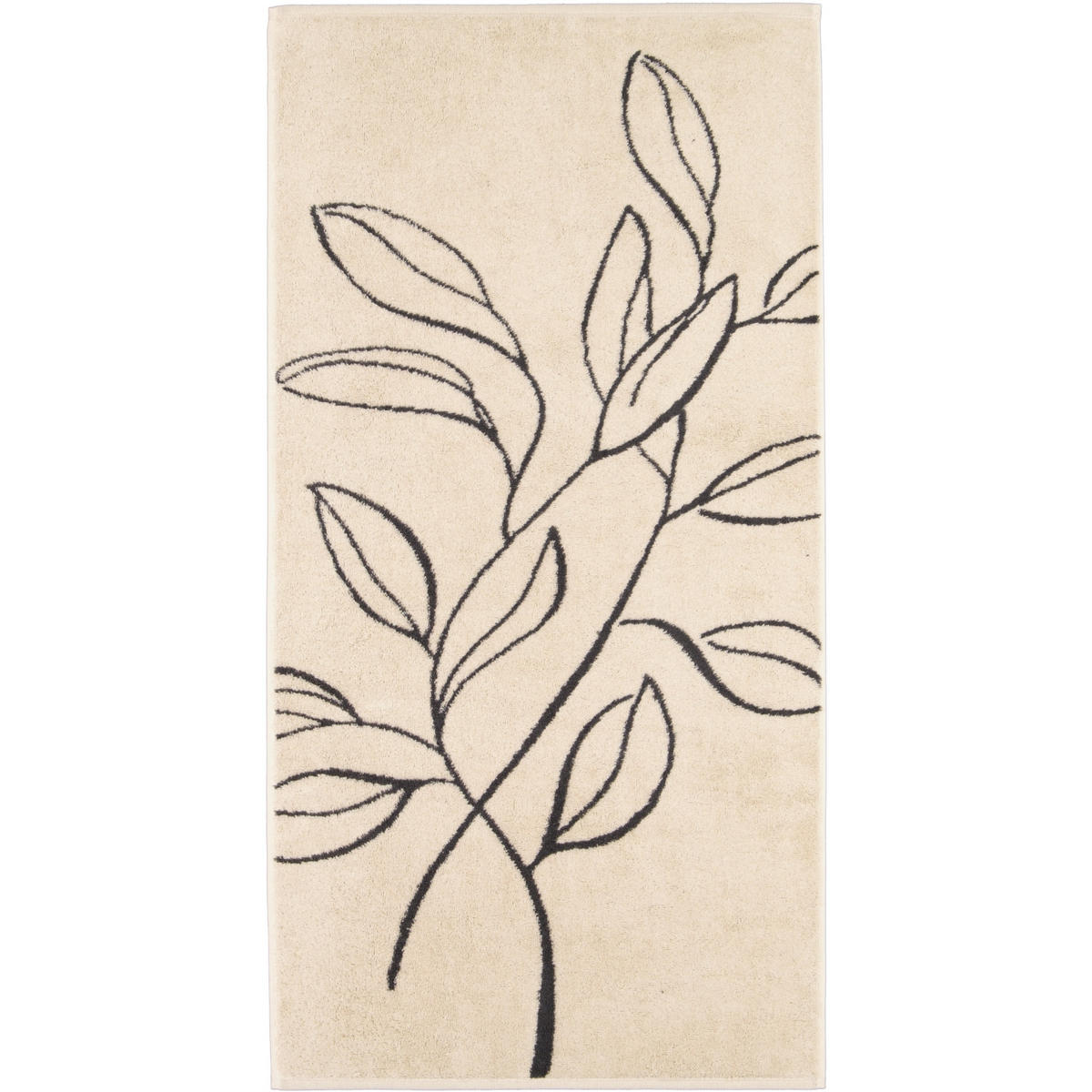 HANDTÜCHER ATELIER FLORAL 6239 BEIGE - 37 - Beige, Textil (50/100cm) - Cawoe