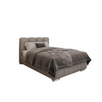 POLSTERBETT Zaira 120x200cm – Elegantes Polsterbett für modernen Wohnstil , ohne matratze, hellgrau - Hellgrau, Holz (90/200cm) - Homesy