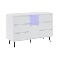 SIDEBOARD Weiß 120/40/80 cm - Weiß, Holzwerkstoff (120/80/40cm) - Urban Meuble