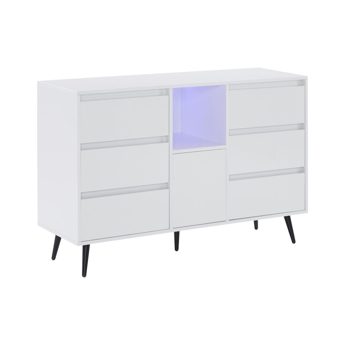 SIDEBOARD Weiß 120/40/80 cm - Weiß, Holzwerkstoff (120/80/40cm) - Urban Meuble