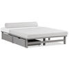 HOLZBETT mit Stauraum 140/200 cm grau - Grau, Holz (140/200cm) - Homestyle4u