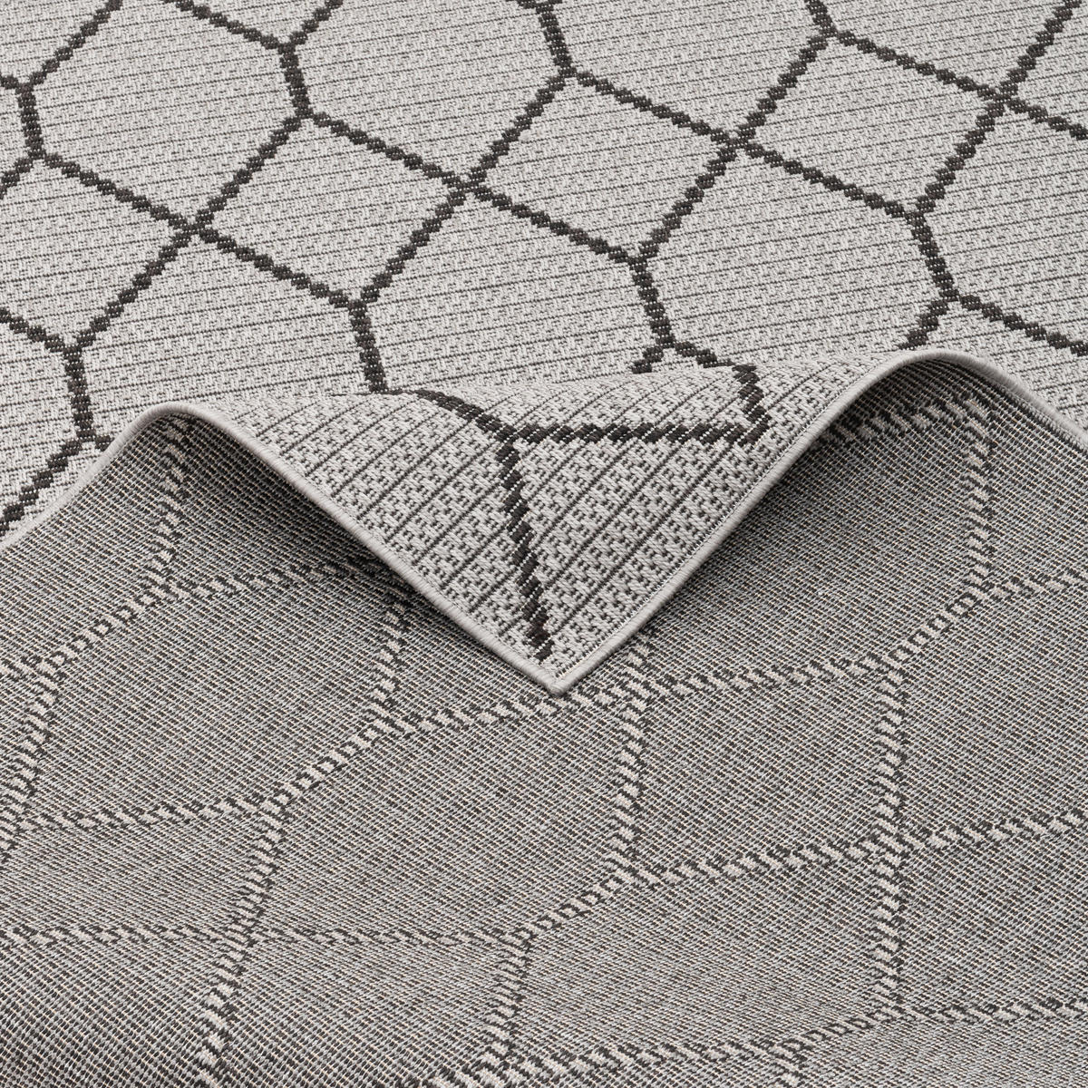 IN & OUTDOOR TEPPICH MARBELLA MODERN - Grau, Textil (120/170cm) - Pergamon