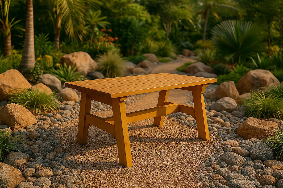 GARTENTISCH Drieburg 72x120cm aus Kiefer massiv - Braun, Holz (72/120/74cm) - TPFGarden