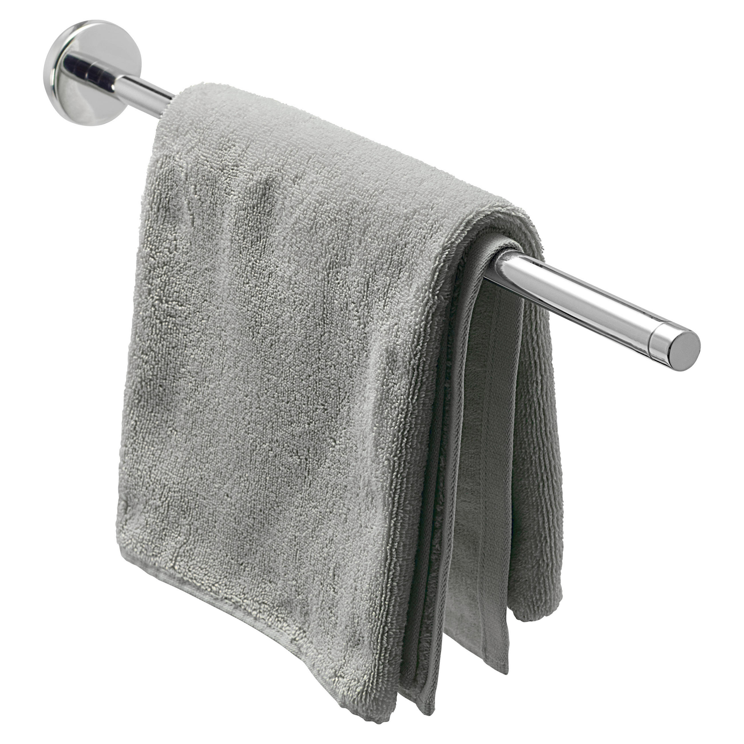 TELESKOPHANDTUCHSTANGE LUCENTE, Edelstahl - Chromfarben, Metall (6/6/50cm) - bremermann
