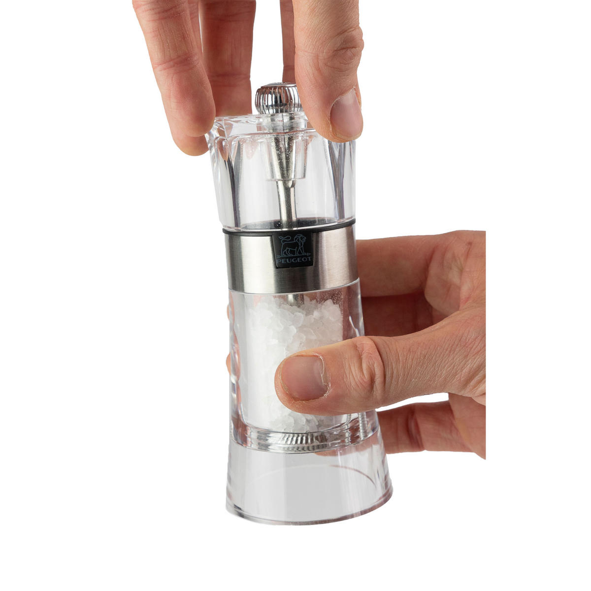 SALZMÜHLE Oslo 14cm Acryl Stahlmahlwerk - Transparent, Kunststoff (5.8/14/5.8cm) - PEUGEOT