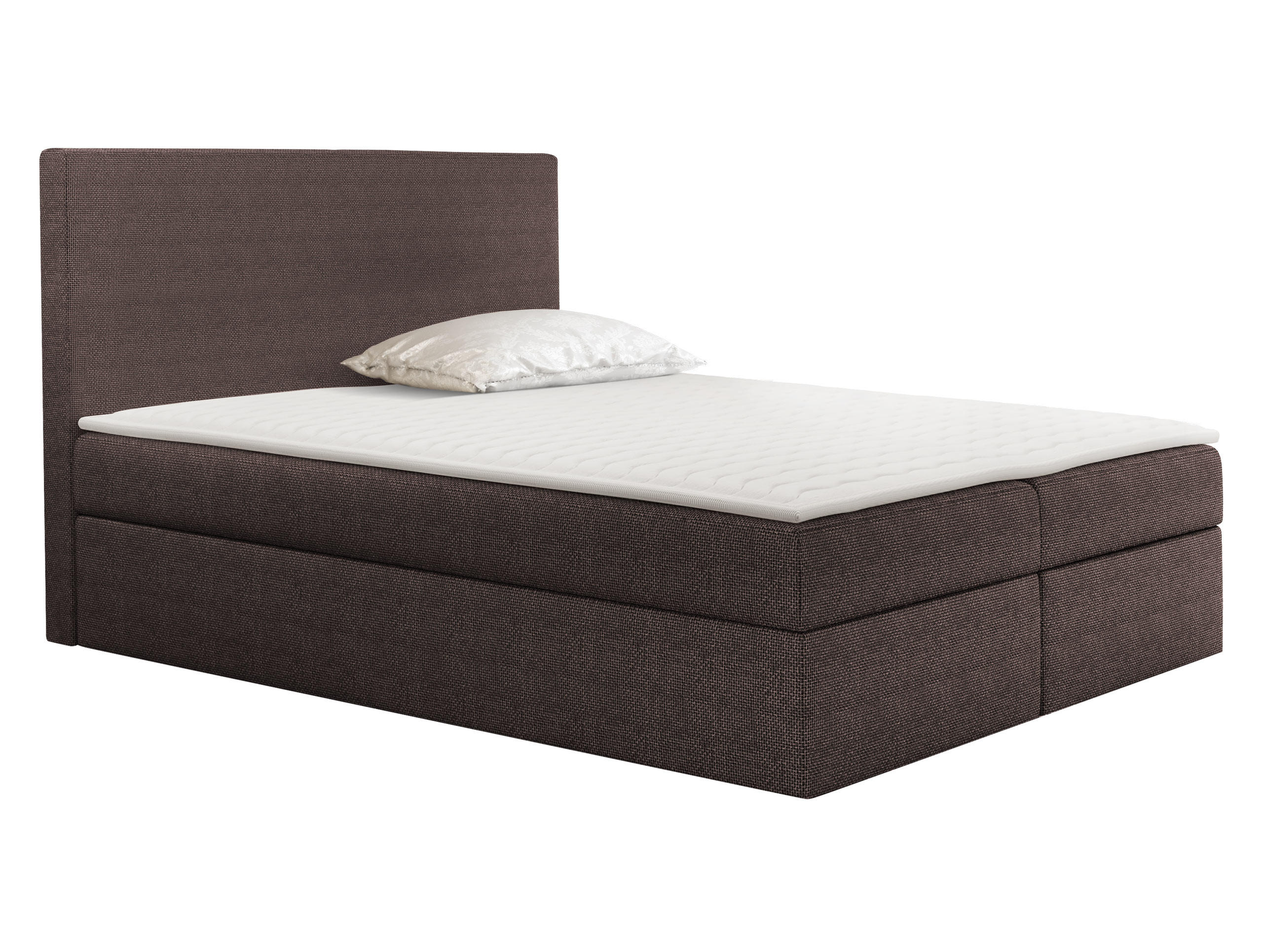 Mirjan24 Boxbett Braun 200x200 cm