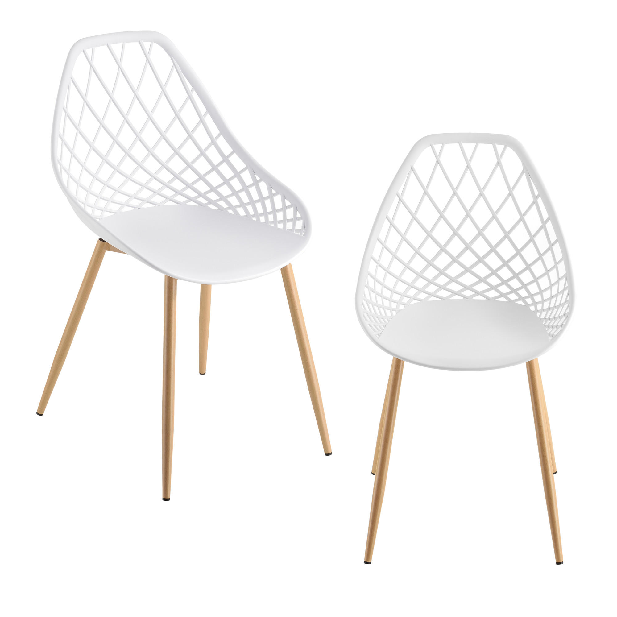 [en.casa] DESIGNOVÁ ŽIDLE, SADA 2 KS Varšava