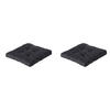 SITZKISSEN Basic 60/60 cm 2er-Set - Schwarz, Textil (60/8/60cm) - Madison