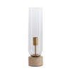 TISCHLAMPE Rylano Hell Ø12/47 cm - Transparent, Stein (12/12/47cm) - Light & Living