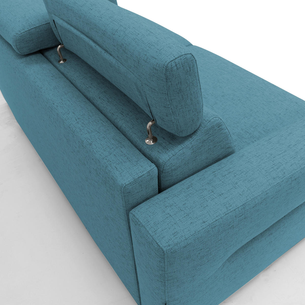 SCHLAFSOFA Avalon - Hellblau, Textil (220/100/95cm) - Divani.store
