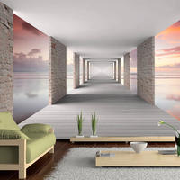 SELBSTKLEBENDE FOTOTAPETE Rosa 98/70 cm - Pink/Weiß, Kunststoff/Textil (98/1cm) - KUNSTLOFT