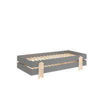STAPELBETT (2er Set) Karlene 204x48x94 aus MDF in Grau - Grau, Holzwerkstoff (90/200cm) - 58aufmkessel