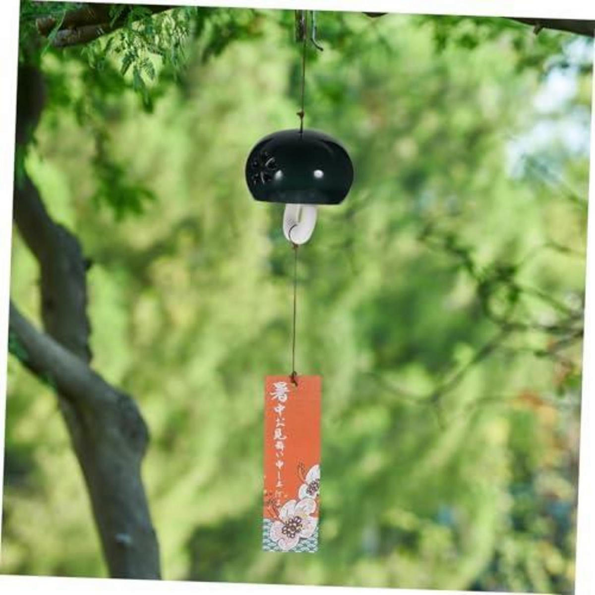 WINDSPIEL Keramik Japanischer Stil 44 cm - Olivgrün, Keramik (44/44/7cm)