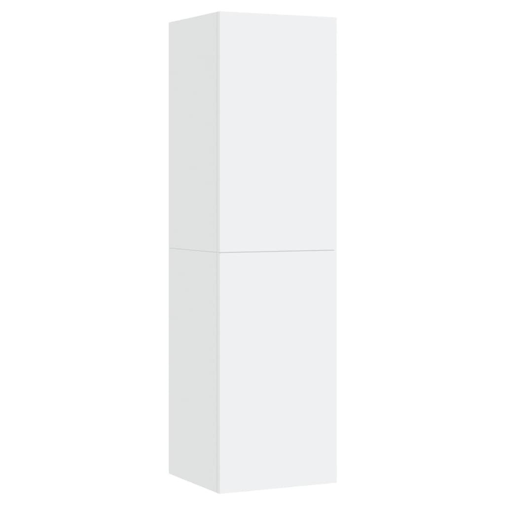 TV-SCHRANK Weiß 30,5x30x110 cm Holzwerkstoff - Weiß, Holzwerkstoff (30.5/110/30cm)
