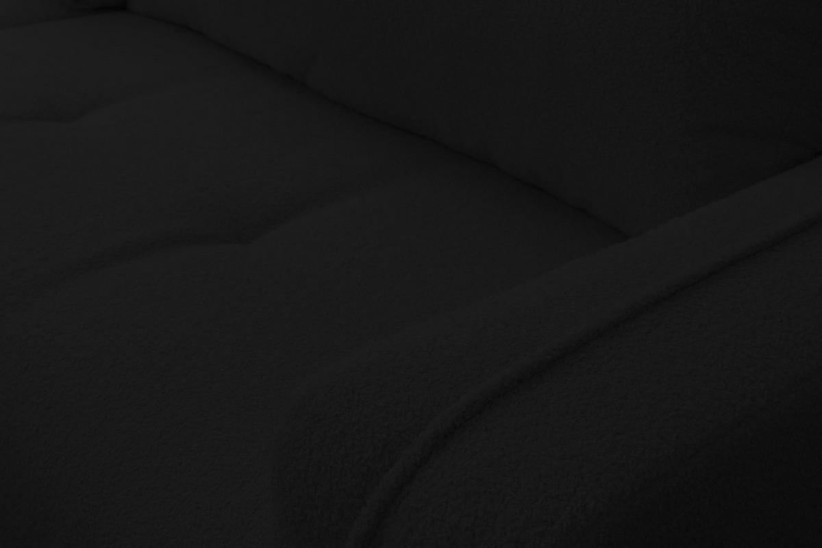 ECKSOFA CLOUD mit Schlaffunktion und Bettkasten Boucle Cloud (Schwarz) - Schwarz, Textil (276/145cm) - VENASI MÖBEL