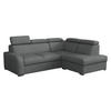 ECKSOFA Oslo 2rRLXp, Seite: Rechts 2R+R+LXP - Silberfarben/Grau, Holz/Textil (250/200cm) - MIRJAN24