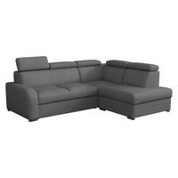 ECKSOFA Oslo 2rRLXp, Seite: Rechts 2R+R+LXP - Silberfarben/Grau, Holz/Textil (250/200cm) - MIRJAN24