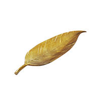 DEKOSCHALE SUBIACO, Aluminium, handgefertigt, Gold, 61 x 18 x 4 cm - Goldfarben, Metall (4cm) - KADIMA DESIGN