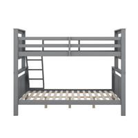 ETAGENBETT 90/200 cm + 140/200 cm Grau - Grau, Holz - Raumix