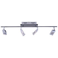 LED DECKENLEUCHTE Metall Chrom Silber - Silberfarben, Metall (67/17/17cm)