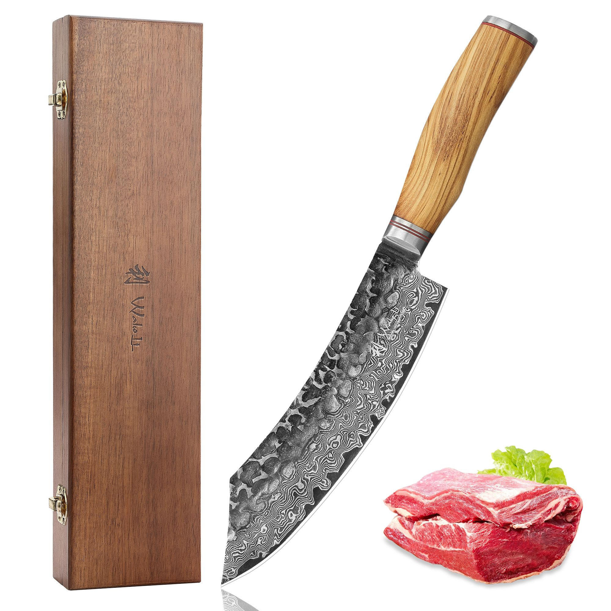 Wakoli Blockmesser Braun 35 cm